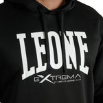 Bluza Leone Logo z kapturem ABX119 Czarna 