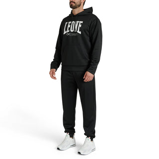 Bluza Leone Logo z kapturem ABX119 Czarna 
