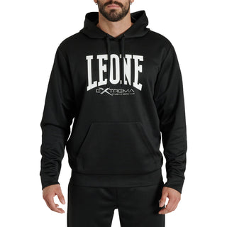 Bluza Leone Logo z kapturem ABX119 Czarna 