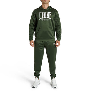 Bluza Leone Logo z kapturem ABX119 Zielona 