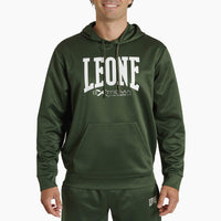 Bluza Leone Logo z kapturem ABX119 Zielona 