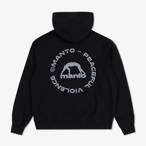 Bluza Manto Label 25 Oversize z kapturem Czarna 
