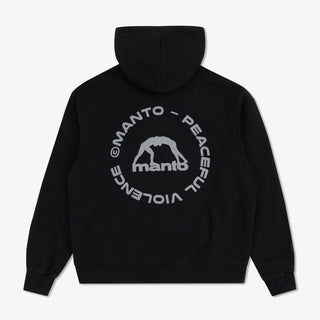 Bluza Manto Label 25 Oversize z kapturem Czarna 