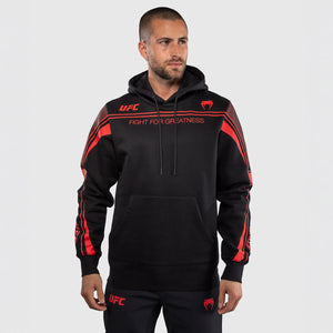 Bluza z kapturem Venum UFC Fight Week Unity czarno-czerwona 