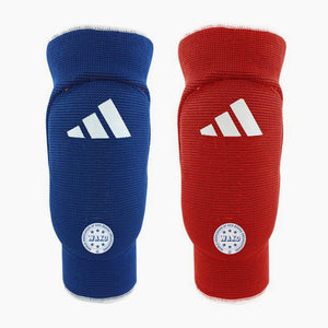 Nakolanniki Adidas Dwustronne WAKO Czerwono-niebieski-Combat Arena