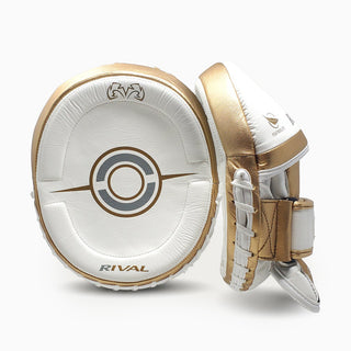 Tarcze Bokserskie Łapy Rival Professional RPM100 Biały-Złoty 