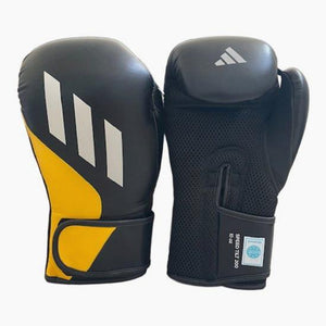 Rękawice bokserskie Adidas Speed Tilt 200 WAKO 10 Oz Czarny-żółty-biały 