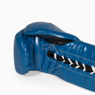 Rękawice bokserskie Cleto Reyes Profesjonalne buty CB2 niebiesko-czarne ze sznurówkami
