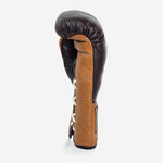 Guantoni Di Nardo con lacci 12 Oz Borgogna-cognac-vintage-Combat Arena