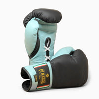 Guantoni Di Nardo con lacci 14 Oz Nero-acqua-Combat Arena