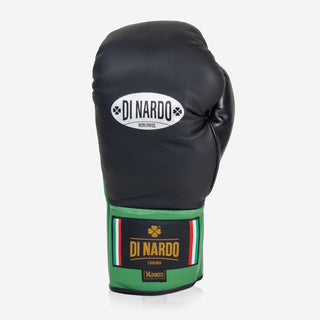 Guantoni Di Nardo con lacci 14 Oz Nero-verde-Combat Arena