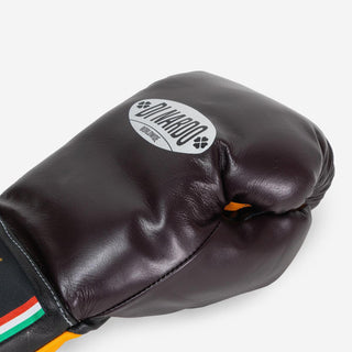 Rękawice bokserskie Di Nardo z Sznurówki 16 Oz Burgundia-żółty-Combat Arena
