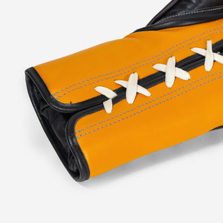 Rękawice bokserskie Di Nardo z Sznurówki 16 Oz Burgundia-żółty-Combat Arena