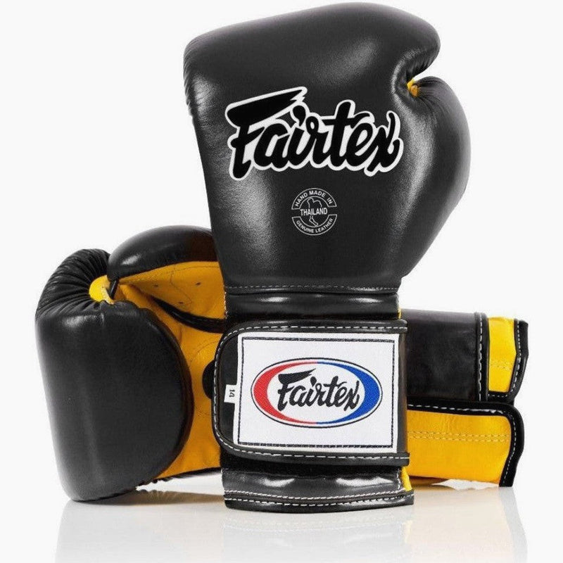 Rękawice bokserskie Fairtex Mexican Style BGV9 Black-Yellow