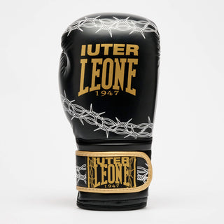 Rękawice bokserskie Leone IUTER Barbed Wire GN02IU Czarny-Combat Arena