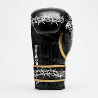 Rękawice bokserskie Leone IUTER Barbed Wire GN02IU Czarny-Combat Arena
