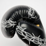 Rękawice bokserskie Leone IUTER Barbed Wire GN02IU Czarny-Combat Arena