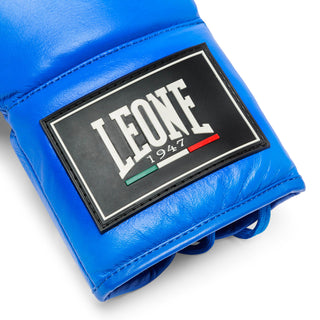Rękawice bokserskie Leone Shock Pro z sznurowadłami GN057L Niebieski 