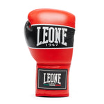 Rękawice bokserskie Leone Shock Pro ze sznurówkami GN057L Czerwony 