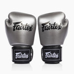 Rękawice do Muay Thai Fairtex BGV1C-Plus Gun Metallic-Combat Arena