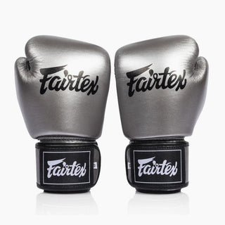 Rękawice do Muay Thai Fairtex BGV1C-Plus Gun Metallic-Combat Arena