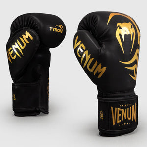 Rękawice bokserskie Venum x Mike Tyson Replica Czarny-złoty-Combat Arena