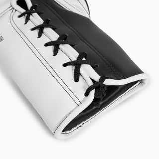 Rękawice bokserskie Adidas Hybrid 500 Za i przeciw Sznurówki Czarno-biały 