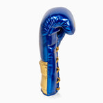 Rękawice bokserskie Adidas Hybrid 500 Pro z Sznurówki Niebiesko-złoty 