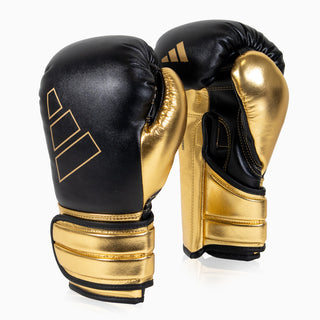Rękawice bokserskie Adidas Hybrid 500 Pro z Rzep Czarny-złoty 