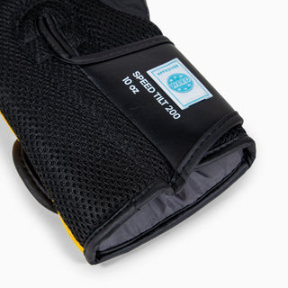 Rękawice bokserskie Adidas Speed Tilt 200 WAKO 10 Oz Czarny-żółty-biały 