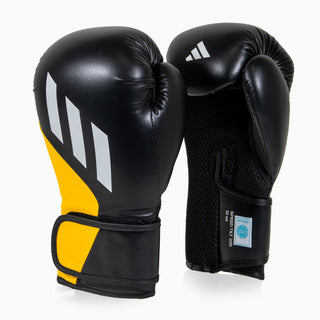 Rękawice bokserskie Adidas Speed Tilt 200 WAKO 10 Oz Czarny-żółty-biały 