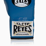 Rękawice bokserskie Cleto Reyes Profesjonalne buty CB2 niebiesko-czarne ze sznurówkami