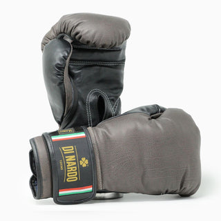 Rękawice bokserskie Di Nardo z rzepem brązowo-czarny 14 oz