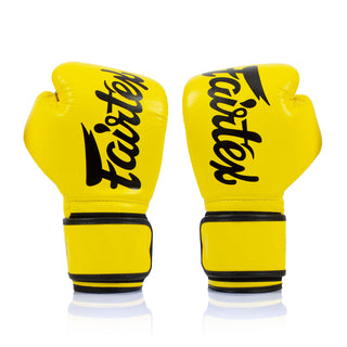 Rękawice do Muay Thai Fairtex BGV14 Żółty 