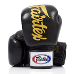 Rękawice do Muay Thai Fairtex BGV19 Deluxe Czarny 