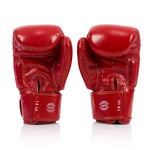 Rękawice do Muay Thai Fairtex BGV19 Deluxe Czerwony 