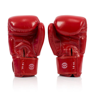 Rękawice do Muay Thai Fairtex BGV19 Deluxe Czerwony 