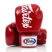 Rękawice do Muay Thai Fairtex BGV19 Deluxe Czerwony 