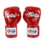 Rękawice do Muay Thai Fairtex BGV5 Super Sparring Czerwony 