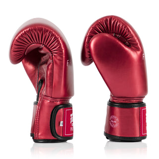 Rękawice do Muay Thai Fairtex Metallic BGV22 Czerwony 