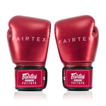 Rękawice do Muay Thai Fairtex Metallic BGV22 Czerwony 