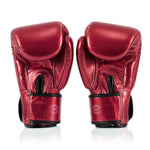 Rękawice do Muay Thai Fairtex Metallic BGV22 Czerwony 