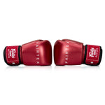 Rękawice do Muay Thai Fairtex Metallic BGV22 Czerwony 