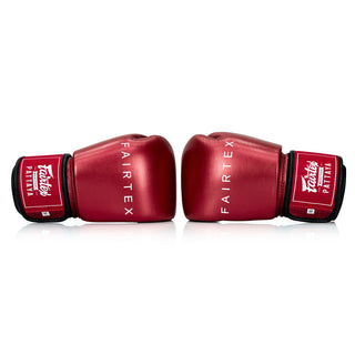 Rękawice do Muay Thai Fairtex Metallic BGV22 Czerwony 