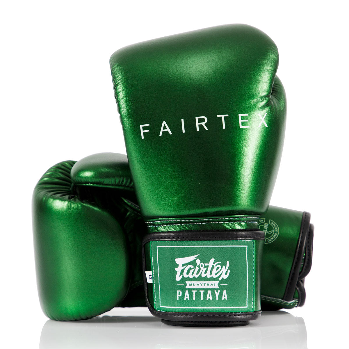 Rękawice do Muay Thai Fairtex Metaliczny BGV22 Zielony 