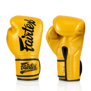 Rękawice do Muay Thai Fairtex Super Sparring BGV18 Złoto 