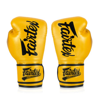 Rękawice do Muay Thai Fairtex Super Sparring BGV18 Złoto 