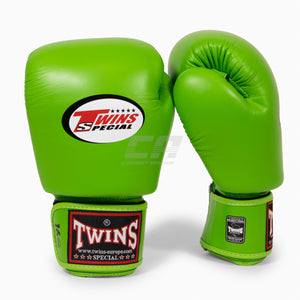 Rękawice do Muay Thai Twins Special BGVL3 Lime