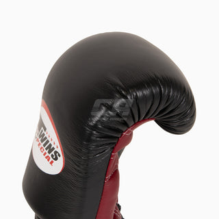 Rękawice do Muay Thai Twins Special BGVL3 Burgundy Black