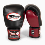 Rękawice do Muay Thai Twins Special BGVL3 Burgundy Black